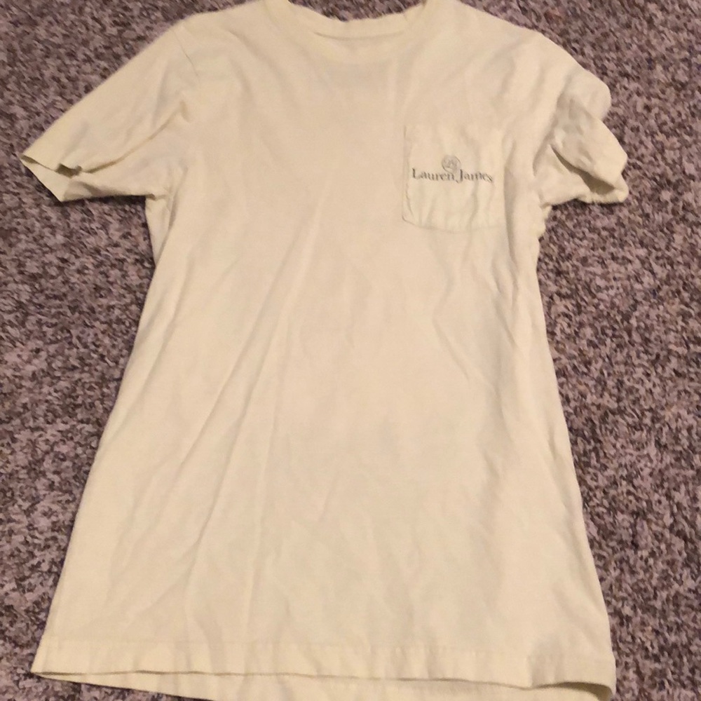 Yellow Lauren James beach shirt- SZ small